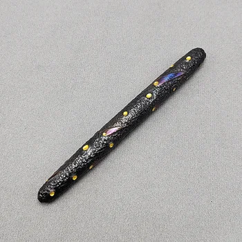 Высококачественная Ручка из сплава T-itanium Ручной работы, Ручка для подписи с ручной Резьбой, Авторучка с метеоритным кратером, Коллекция Креативных подарков