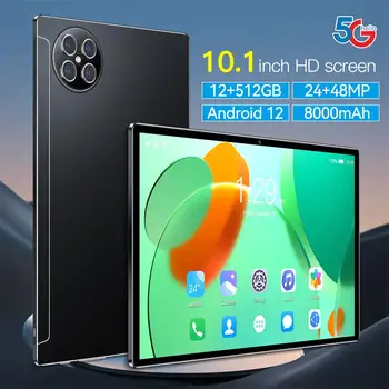 Глобальная версия X90 планшетный ПК с 10,1 дюйм(ов) HD экраном Android 12 Оперативная память: 6/8/12 ГБ-Встроенная память: 128/256/512 ГБ с поддержкой клавиатуры Двойная карта