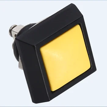 Кнопочный выключатель ELEWIND 12 мм квадратный мгновенный 1 без черного корпуса или серебристого корпуса (PM121S-10 /Y/ A, PM121S-10/W / T)