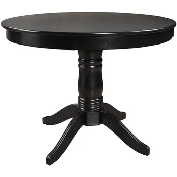 Круглый стол с черной отделкой в стиле LISM 42 